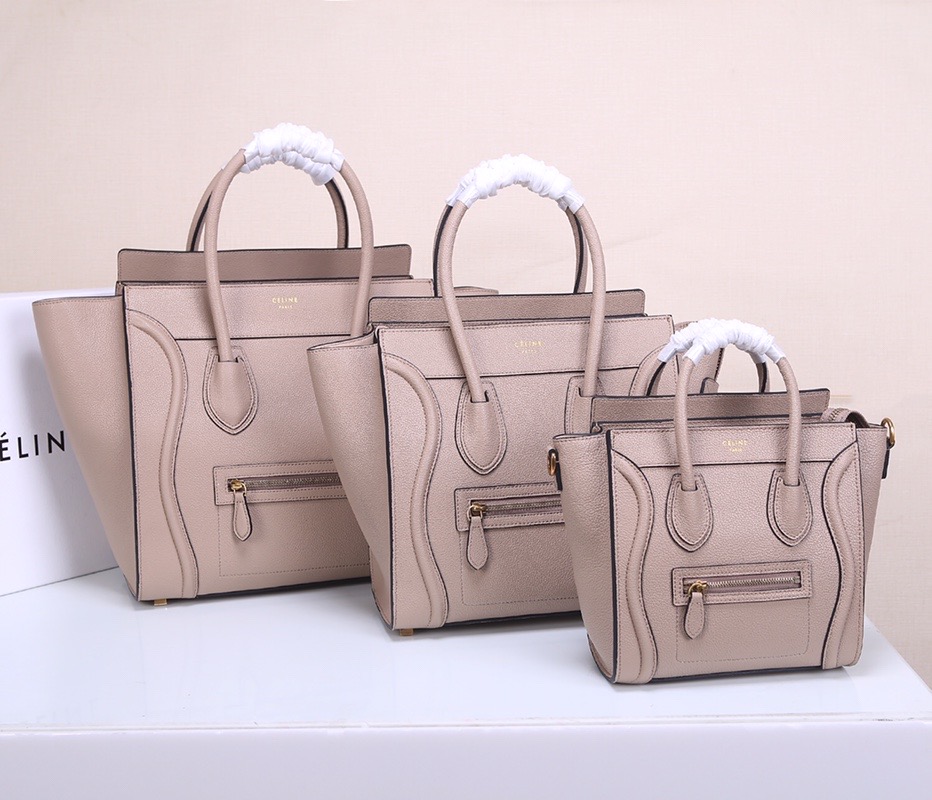 celine LUGGAGE MICRO nano mini real genuine leather handbag. small20cm, medium26cm, large30cm