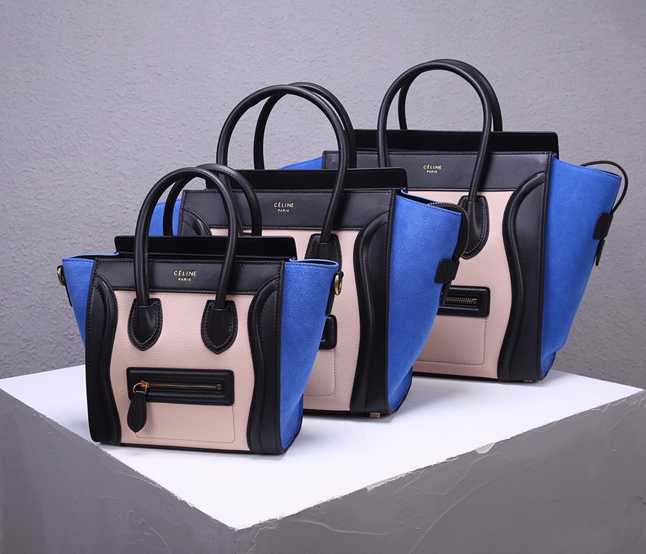 celine LUGGAGE MICRO nano mini womens real genuine leather handbag