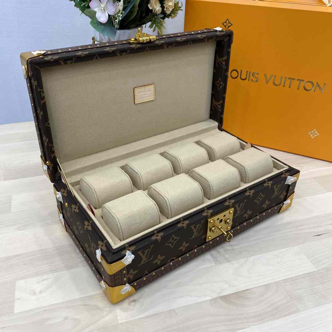 LV EIGHT 8 WATCHES CASE  34x19x11.5cm MANY COLORS