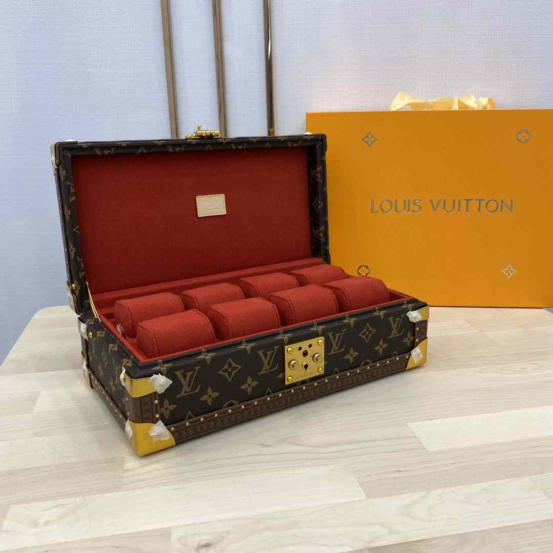 LV EIGHT 8 WATCHES CASE  34x19x11.5cm MANY COLORS