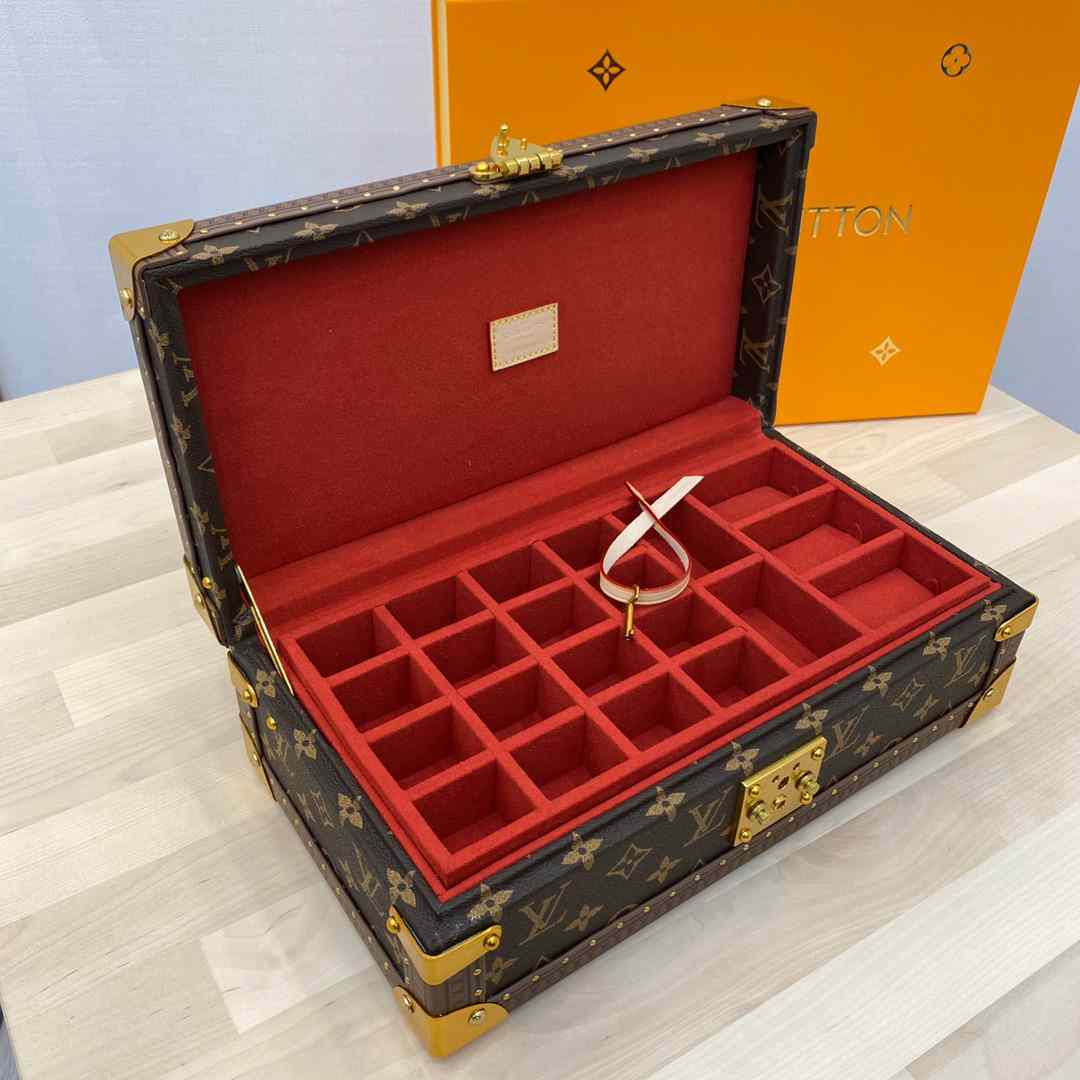 LV jewelry box CASE 34.0 x 18.0 x 11.0 cm  MANY COLORS
