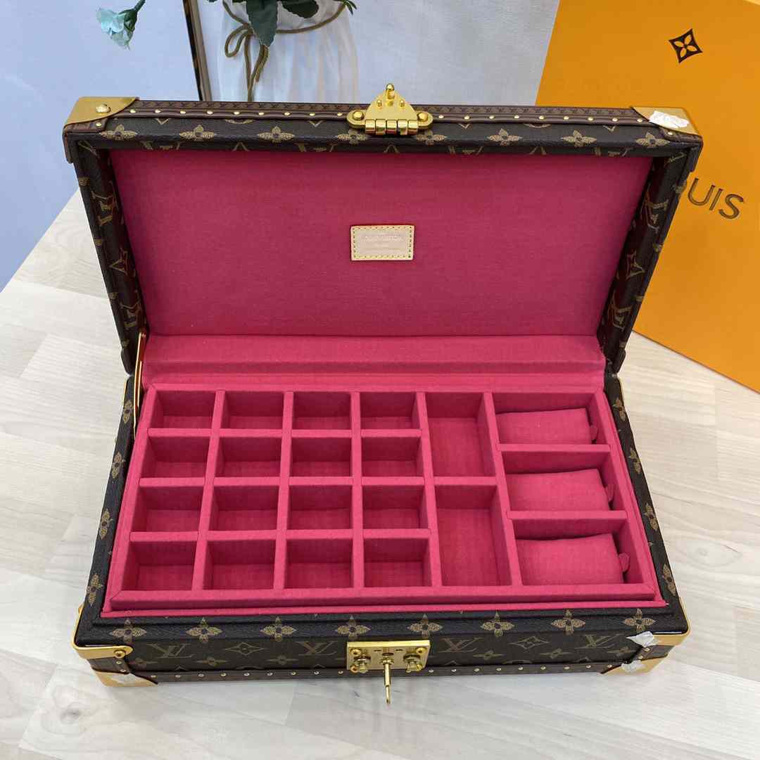LV jewelry box CASE 34.0 x 18.0 x 11.0 cm  MANY COLORS
