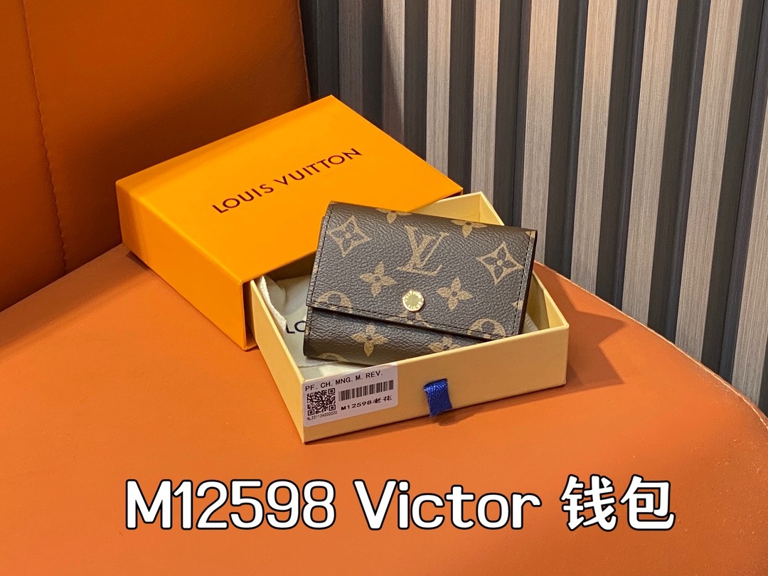 L\V Victor WALLET Monogram Shadow M12635 M12598 11.5 x 9 x 2.5CM