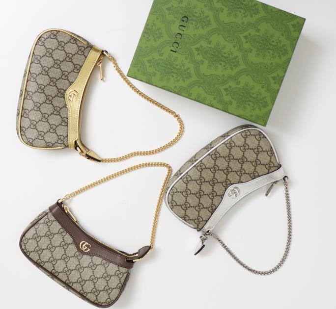 GUCCl GG Supreme CANVAS  Ophidia 764960 10X19X3cm 20250524