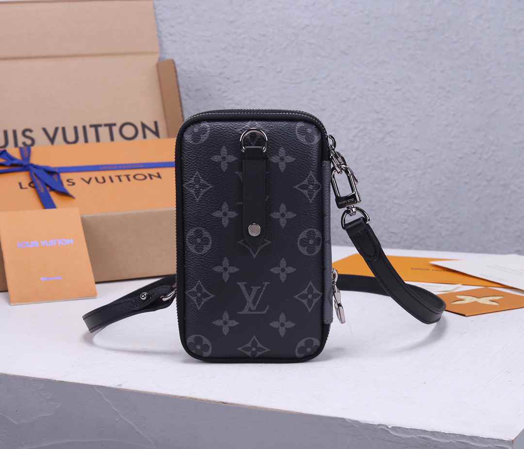 Louis Vuitton Black Phone Pouch – RCR Luxury Boutique